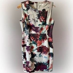 Beautiful Floral Calvin Klein Dress. Size 10
